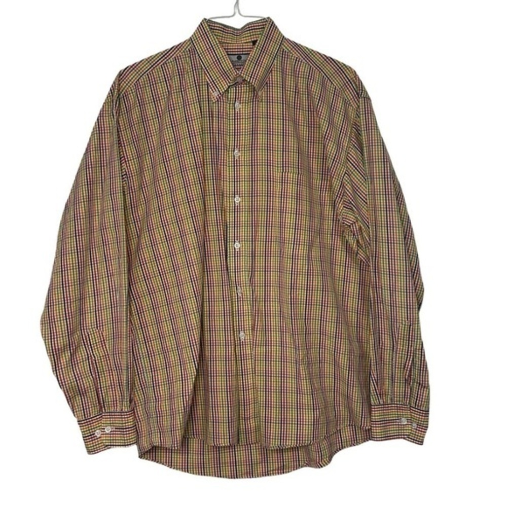 Gentlemen’s Corner‎ Colorful Rainbow Dress Shirt Button Down Size Large